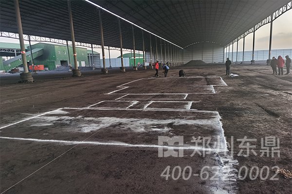 山西煤泥烘干機生產(chǎn)線設(shè)備基礎(chǔ)建設(shè)現(xiàn)場